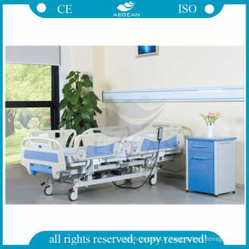 AG-BY005 hôpital patient réglable tête de lit en acier en 4 parties soins infirmiers électriques 4 lit de moteur
